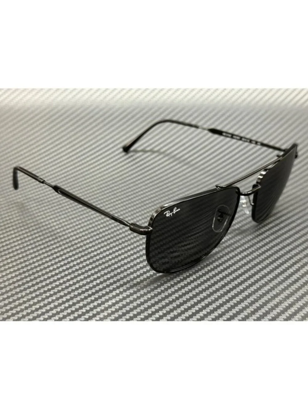 New Ray-Ban Men Black Sunglasses 62-19-145